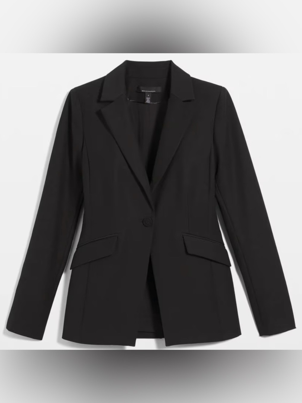 NWT White House Black Market Luxe One-Button Tailored Blazer - Black